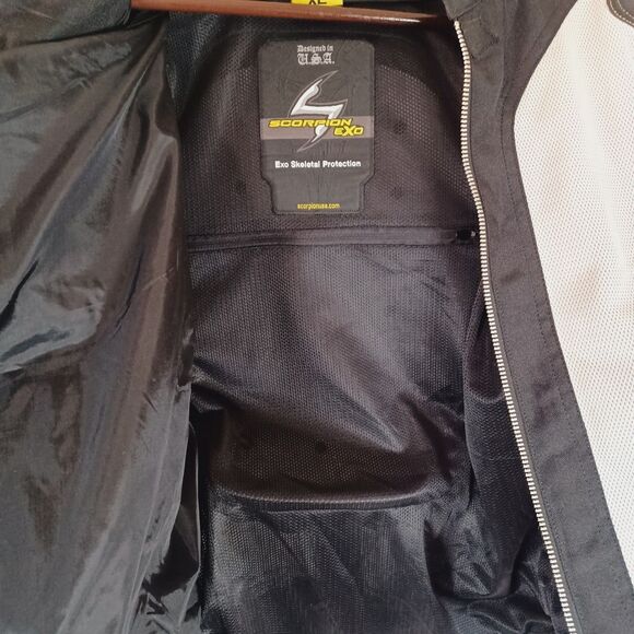 Scorpion Exo Jacket Womens XL Get Stung Water Resistant Motorcycle Armor Style - Picture 11 of 15